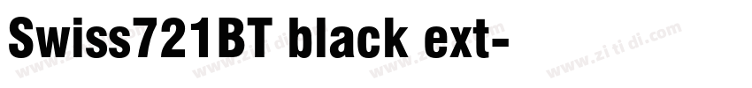 Swiss721BT black ext字体转换